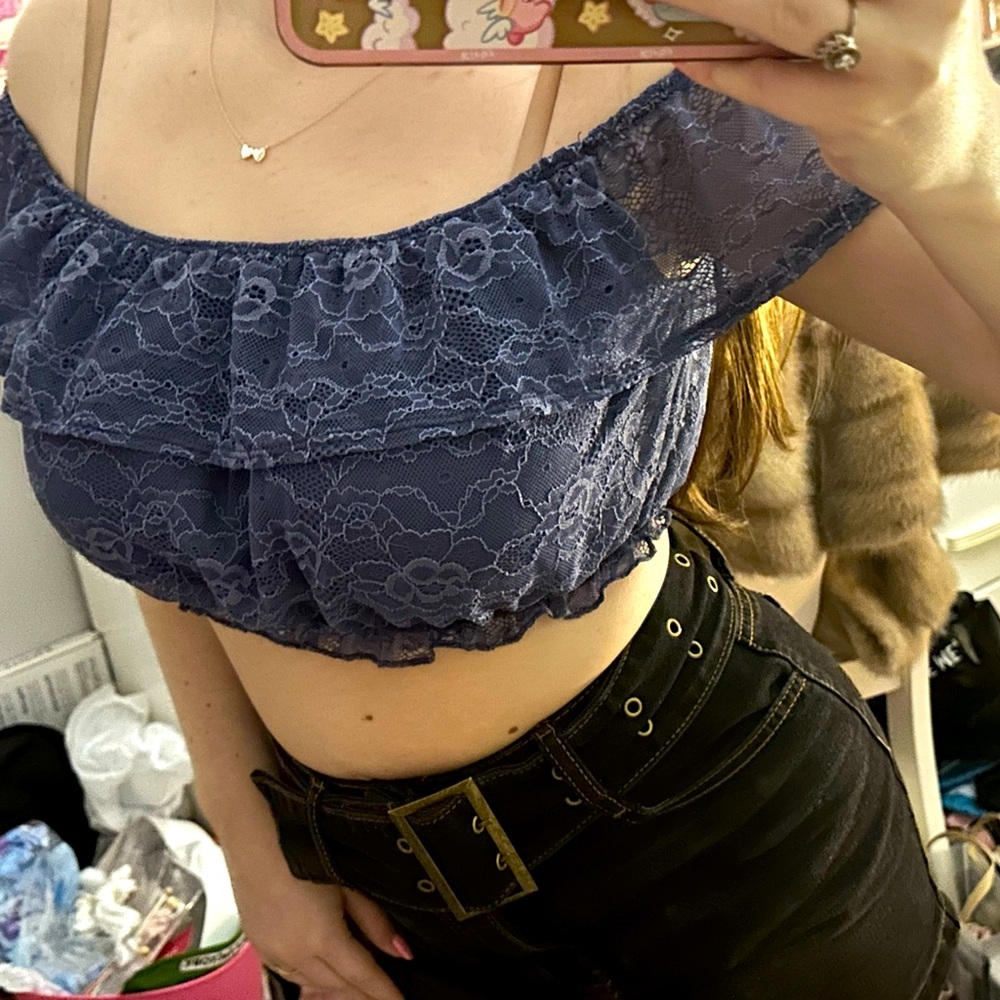 Garage Lace Crop Top XS